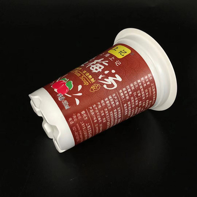 Plastikjoghurt-Schale der Runden-350ml mit den Deckeln Mehrfarben